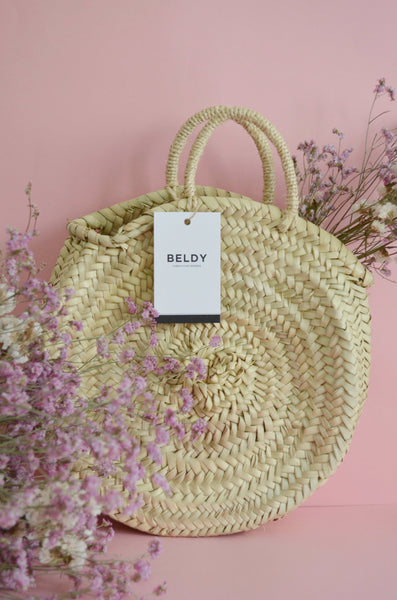 panier rond osier Beldy