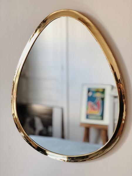 Miroir Ovoli en laiton - BELDY
