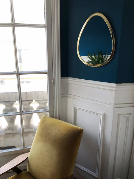 Miroir Ovoli en laiton - BELDY